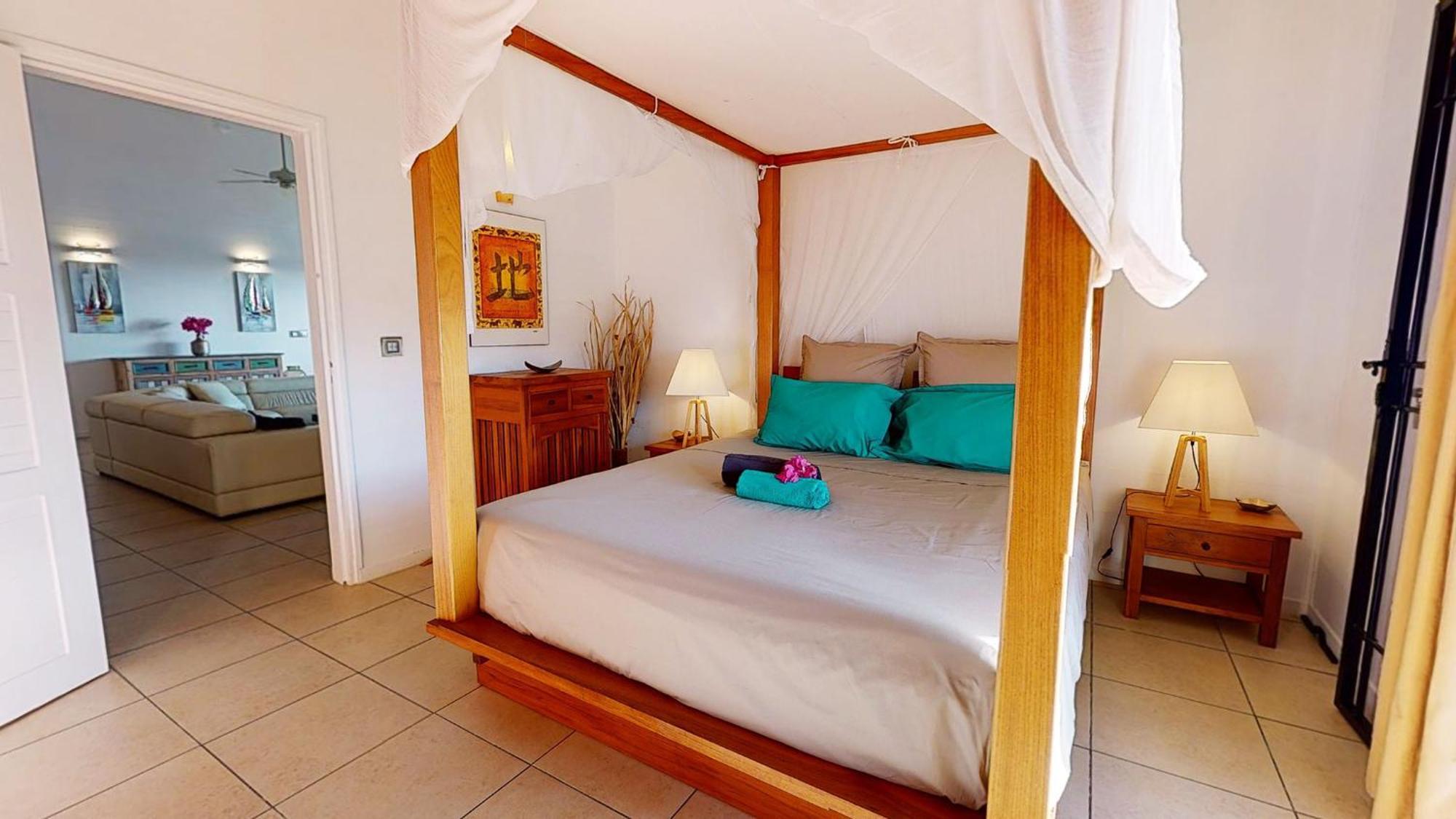 Villa Deluxe L'Hacienda Villa Vue Mer 180 Piscine Jacuzzi Proche Plage Marina Golf Pointe Des Chateaux Et Casino Jardin Clos Voyage Durable Saint-Francois  Rom bilde