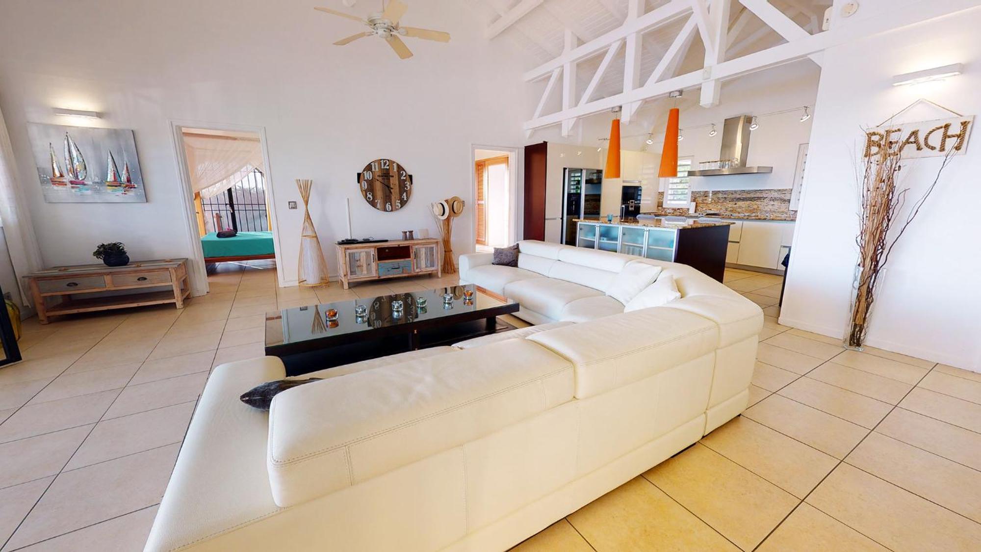 Villa Deluxe L'Hacienda Villa Vue Mer 180 Piscine Jacuzzi Proche Plage Marina Golf Pointe Des Chateaux Et Casino Jardin Clos Voyage Durable Saint-Francois  Rom bilde