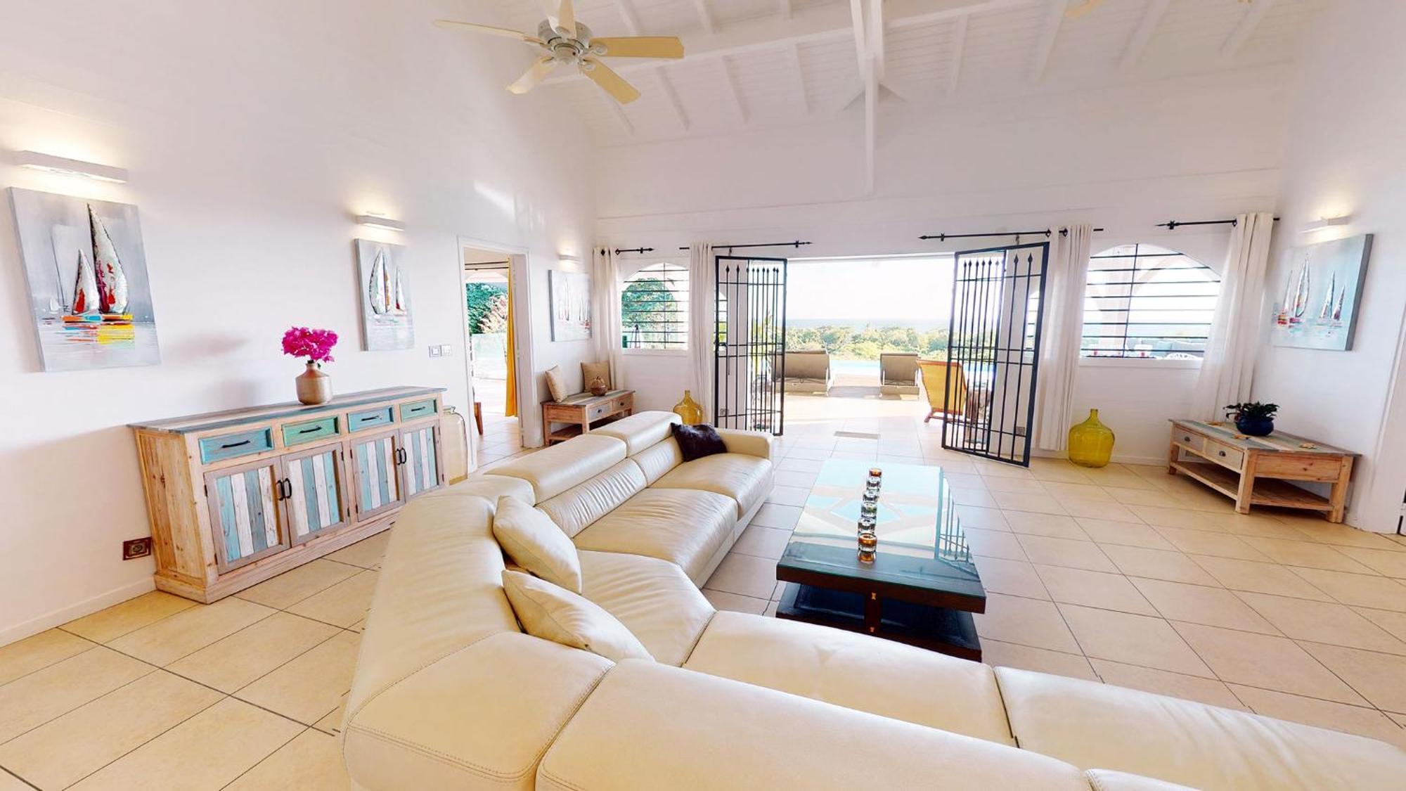 Villa Deluxe L'Hacienda Villa Vue Mer 180 Piscine Jacuzzi Proche Plage Marina Golf Pointe Des Chateaux Et Casino Jardin Clos Voyage Durable Saint-Francois  Rom bilde